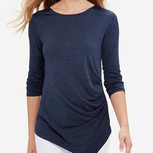 THE LIMITED :: Drape Front Top in Navy Size M